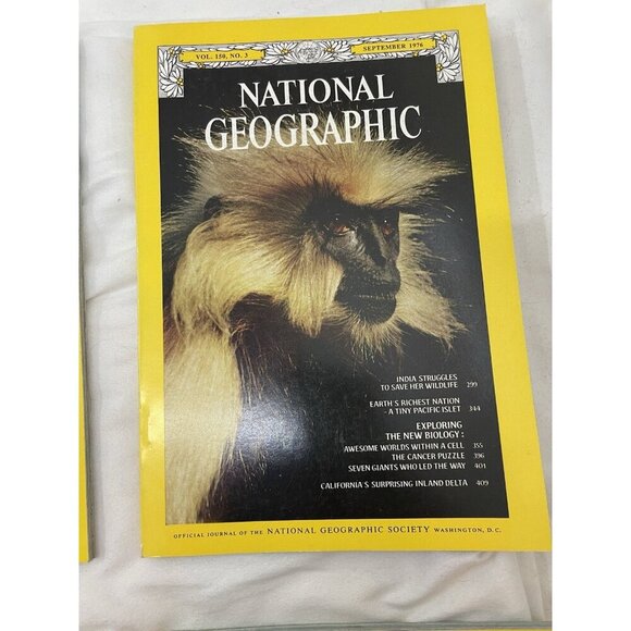 Nat Geo Jul–Dec 1976 Slipcover Lot | Vintage Science, Wildlife Magazine - Picture 11 of 16